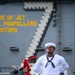 USS Theodore Roosevelt Morning Colors