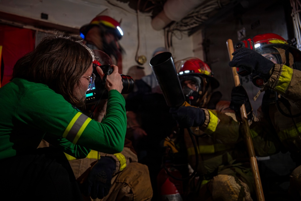 Nimitz Conducts General Quarters Drill