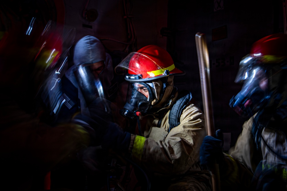 Nimitz Conducts General Quarters Drill