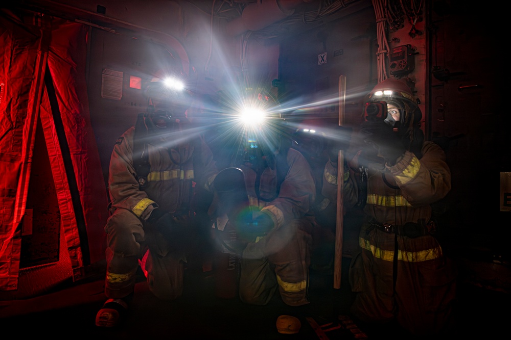 Nimitz Conducts General Quarters Drill