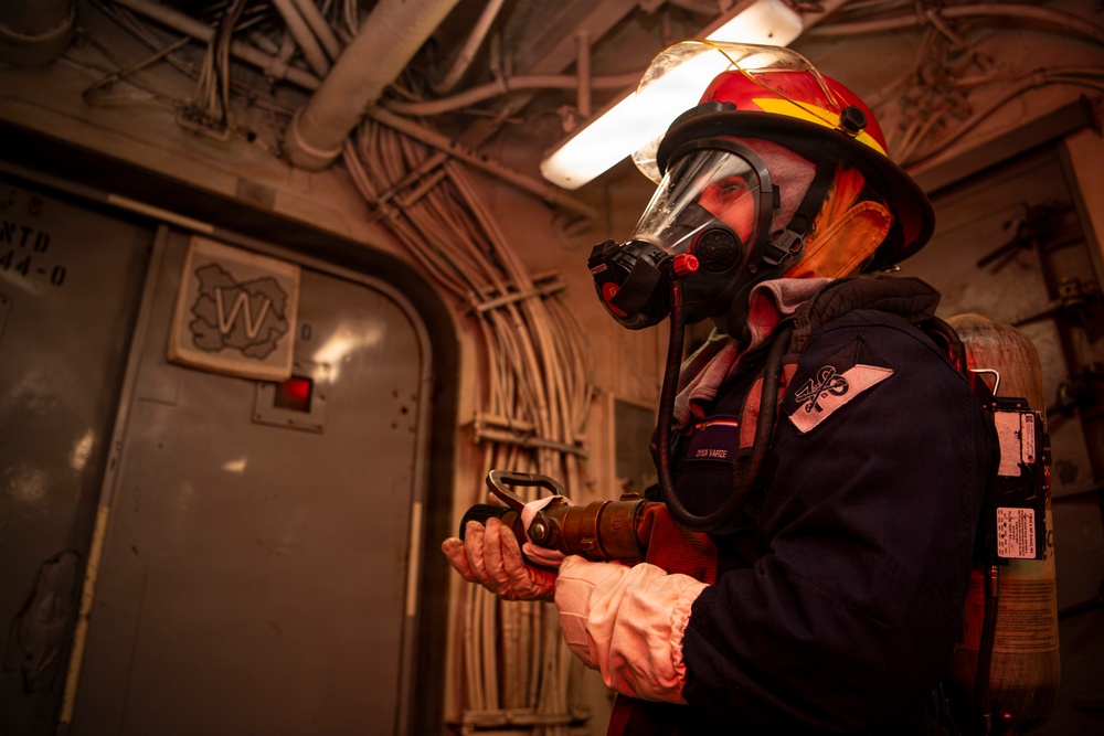 Nimitz Conducts General Quarters Drill