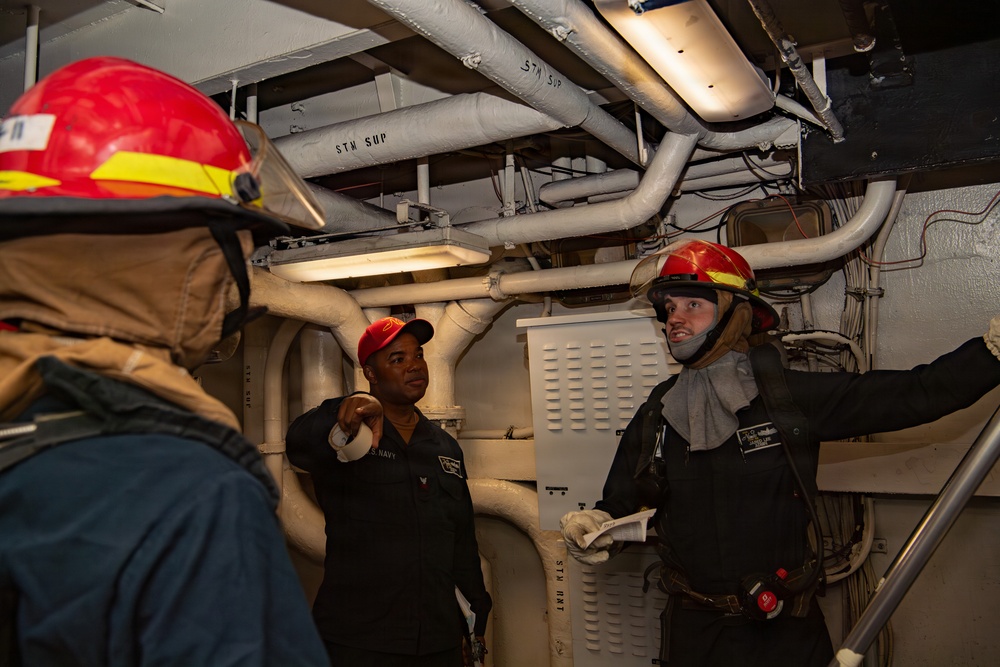 Nimitz Conducts General Quarters Drill