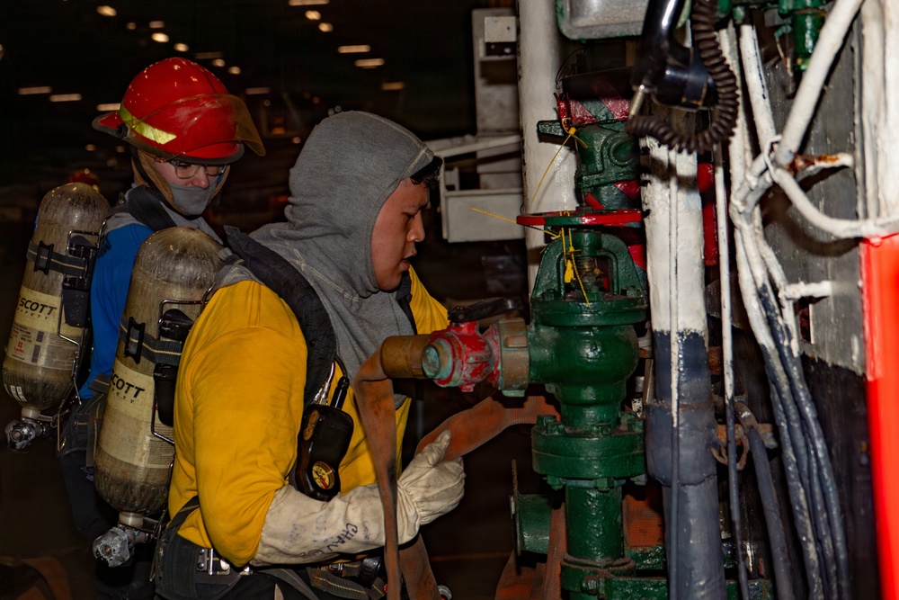 Nimitz Conducts General Quarters Drill