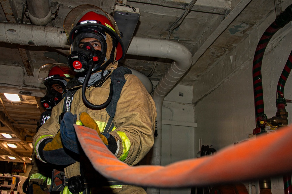 Nimitz Conducts General Quarters Drill