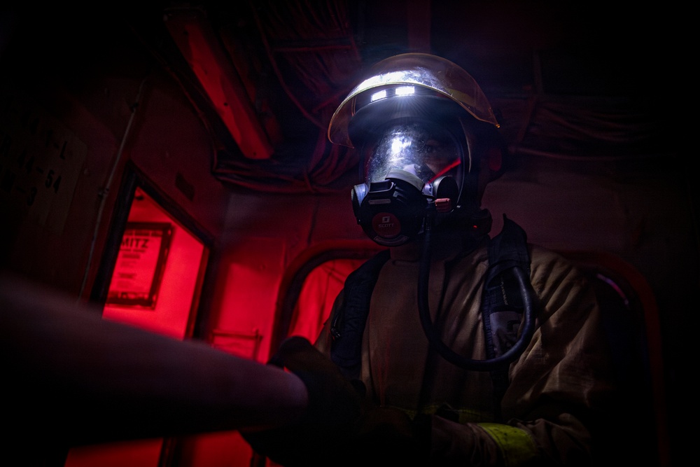 Nimitz Conducts General Quarters Drill