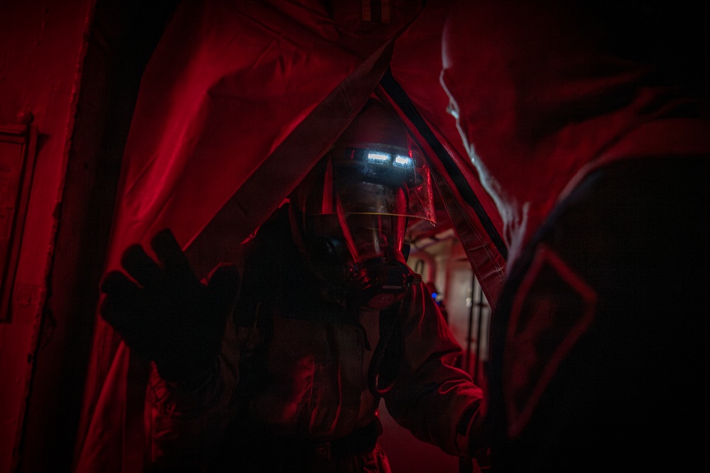 Nimitz Conducts General Quarters Drill