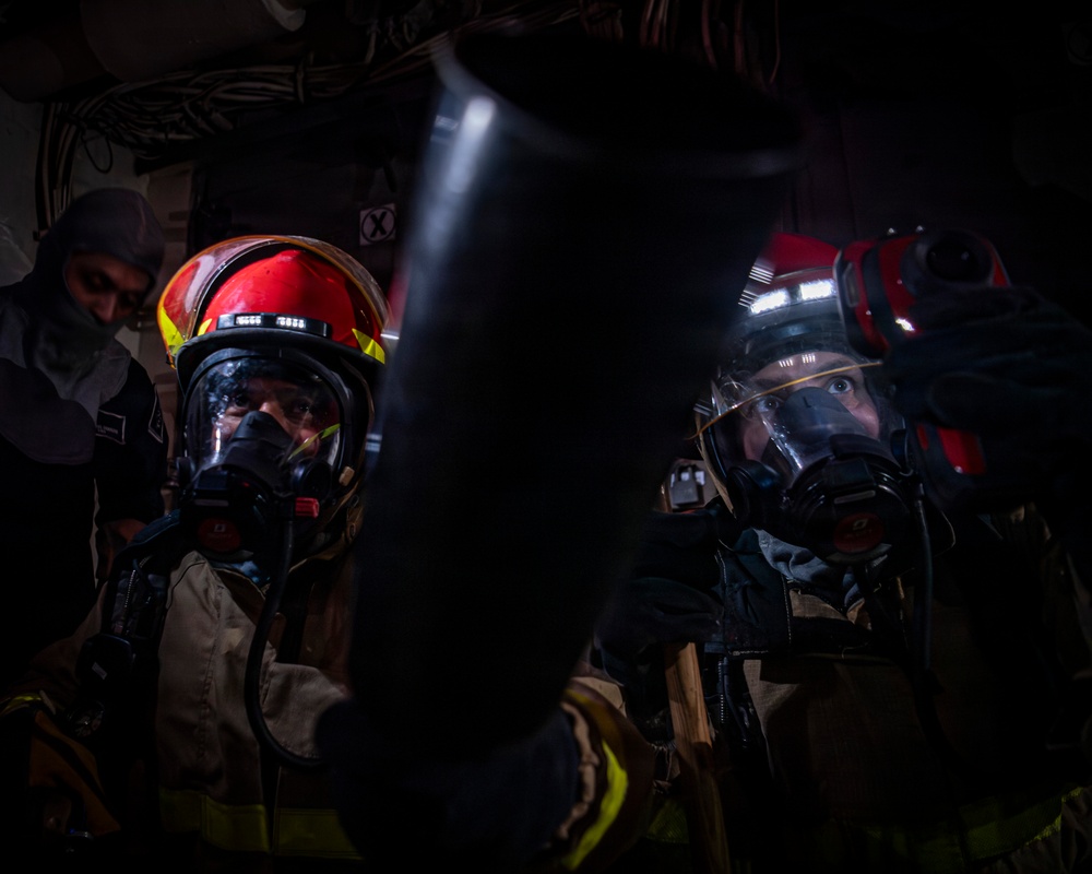 Nimitz Conducts General Quarters Drill