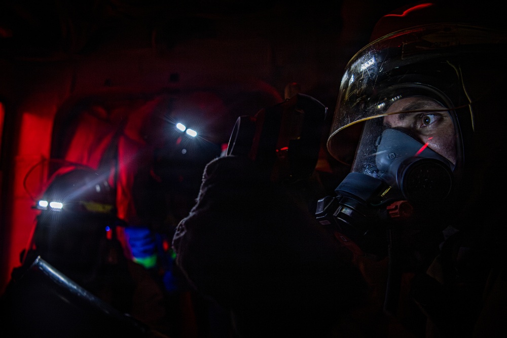 Nimitz Conducts General Quarters Drill