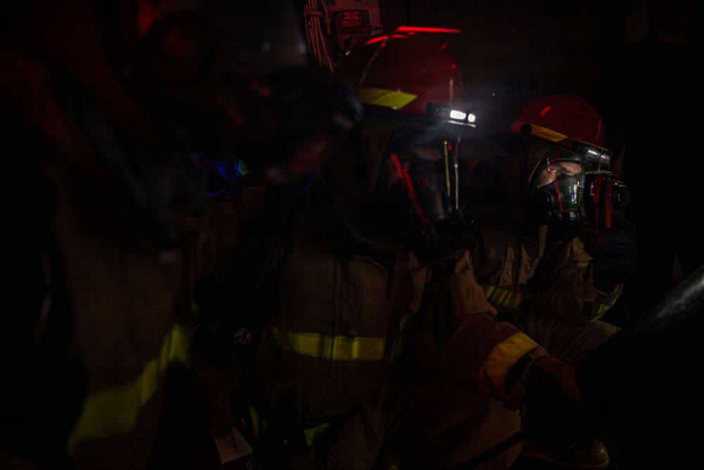 Nimitz Conducts General Quarters Drill