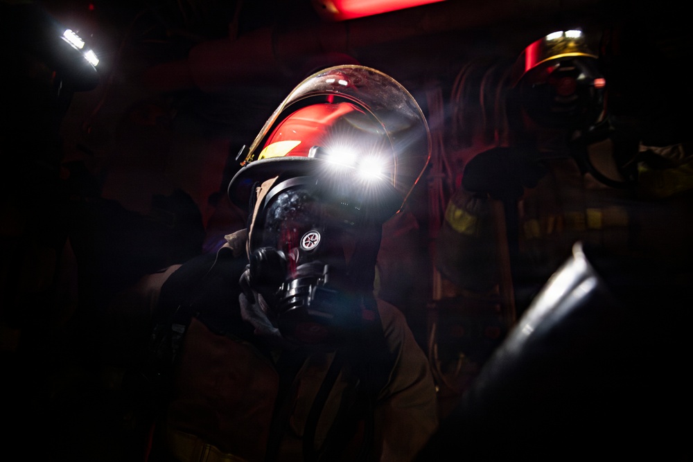 Nimitz Conducts General Quarters Drill