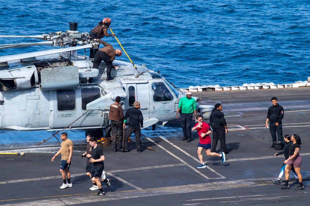 Nimitz Conducts Flight Deck PT