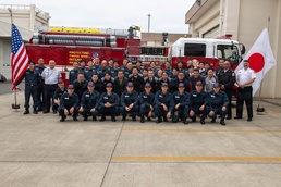 CNRJ Fire &amp; Emergency Services Fire Engine Celebration Onboard NAF Atsugi