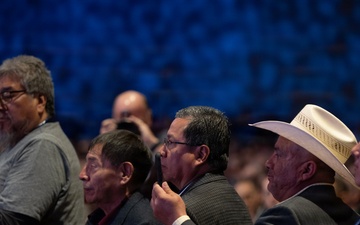 The Cheyenne tribe attend the MV-75 Cheyenne II Aircraft Unveiling