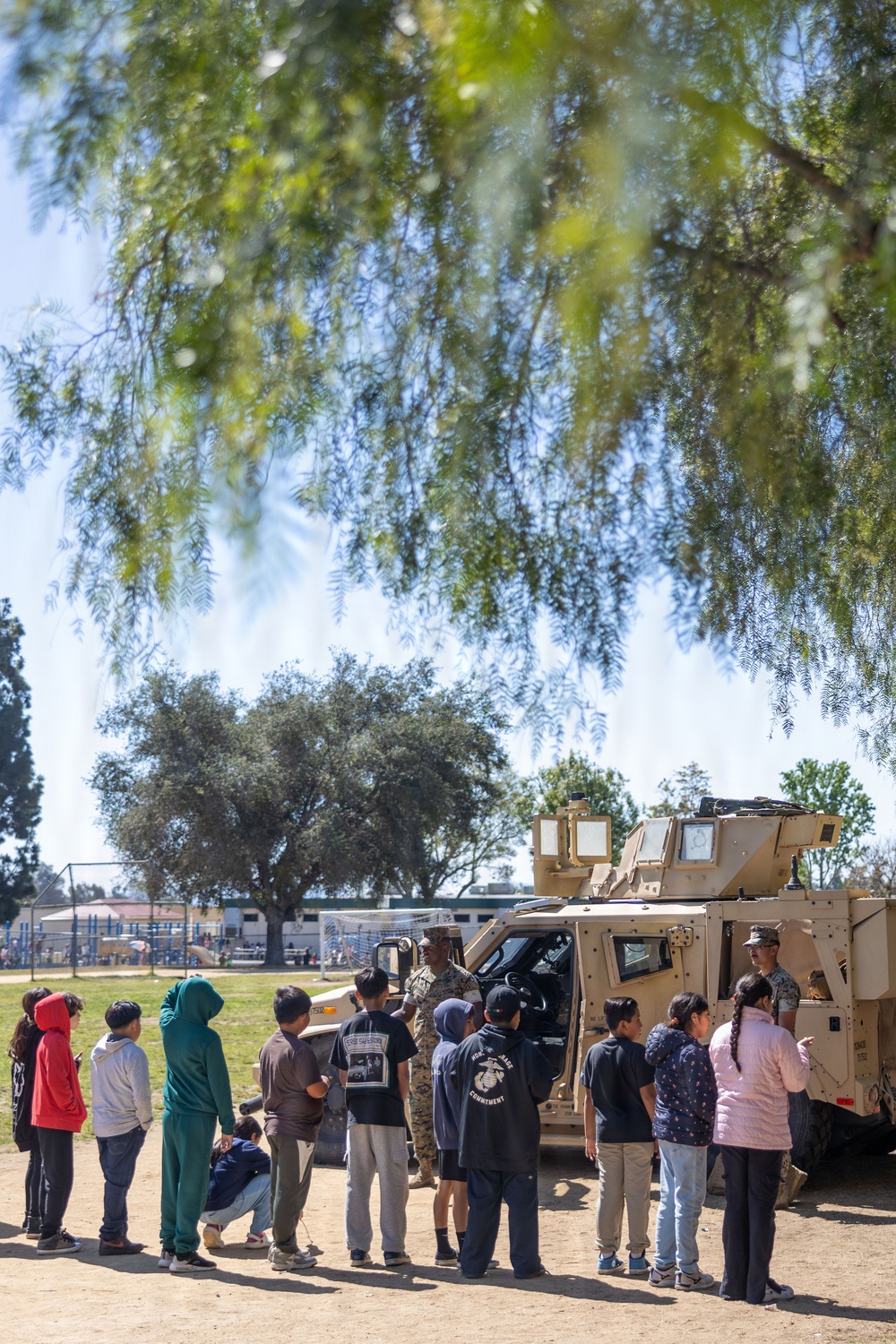 Marines with CLR-1 Visit Local Elementary School for Month of the Military Child