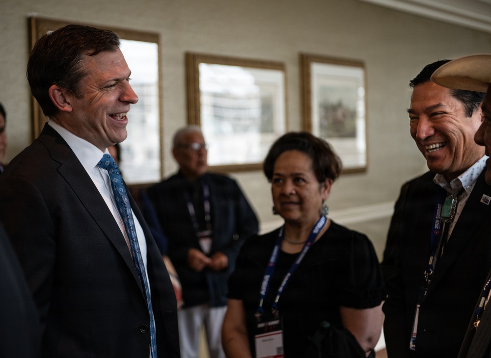 The Cheyenne tribe attend the MV-75 Cheyenne II Aircraft Unveiling