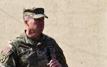 Sledgehammer swings mark start of Camp Walker emergency services project