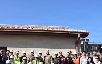 Sledgehammer swings mark start of Camp Walker emergency services project