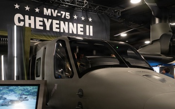 The Cheyenne tribe attend the MV-75 Cheyenne II Aircraft Unveiling