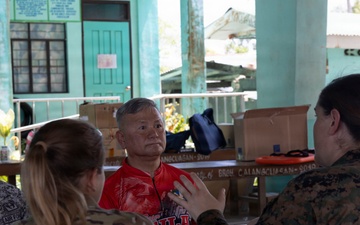 Balikatan 2026: U.S. service members setup for a cooperative health engagement in Casiguran