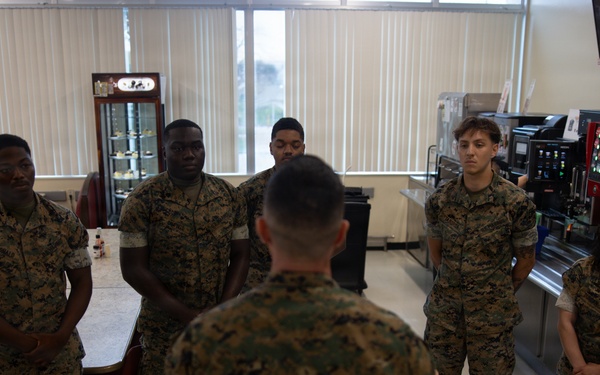 III Marine Expeditionary Force Support Battalion Marines recognized for winning Best Active Field Mess