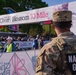 Mississippi National Guard Soldiers patrol at the Credit Union Cherry Blossom Ten Mile Run