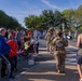 Mississippi National Guard Soldiers patrol at the Credit Union Cherry Blossom Ten Mile Run