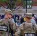 Mississippi National Guard Soldiers patrol at the Credit Union Cherry Blossom Ten Mile Run