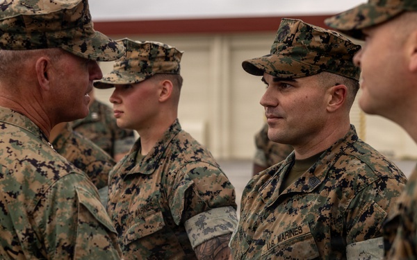 Assistant Commandant of the Marine Corps recognizes III Marine Expeditionary Force Marine Information Group Marines