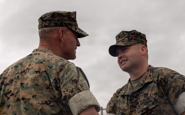 Assistant Commandant of the Marine Corps recognizes III Marine Expeditionary Force Marine Information Group Marines