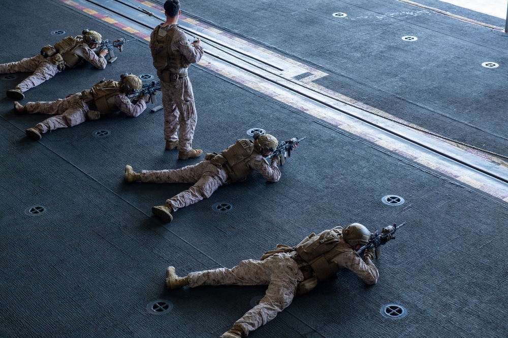 11th MEU Marines Conducts Routine Operations Aboard USS Boxer