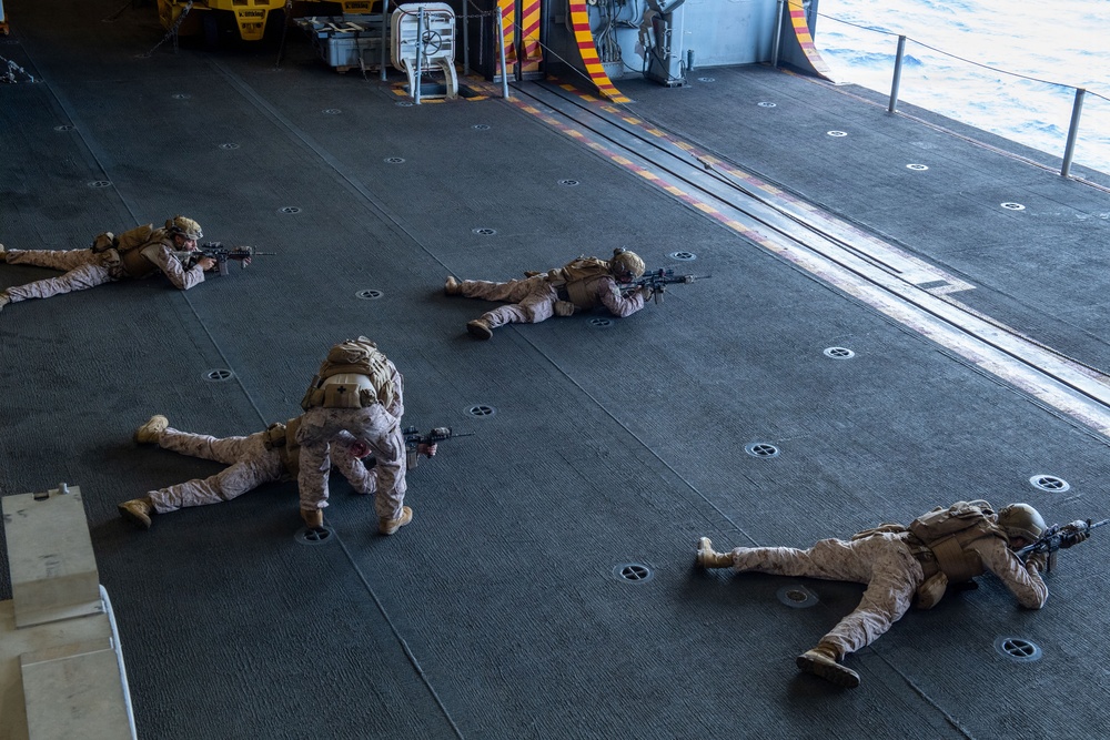 11th MEU Marines Conducts Routine Operations Aboard USS Boxer