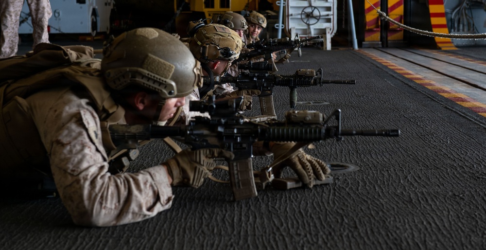 11th MEU Marines Conducts Routine Operations Aboard USS Boxer