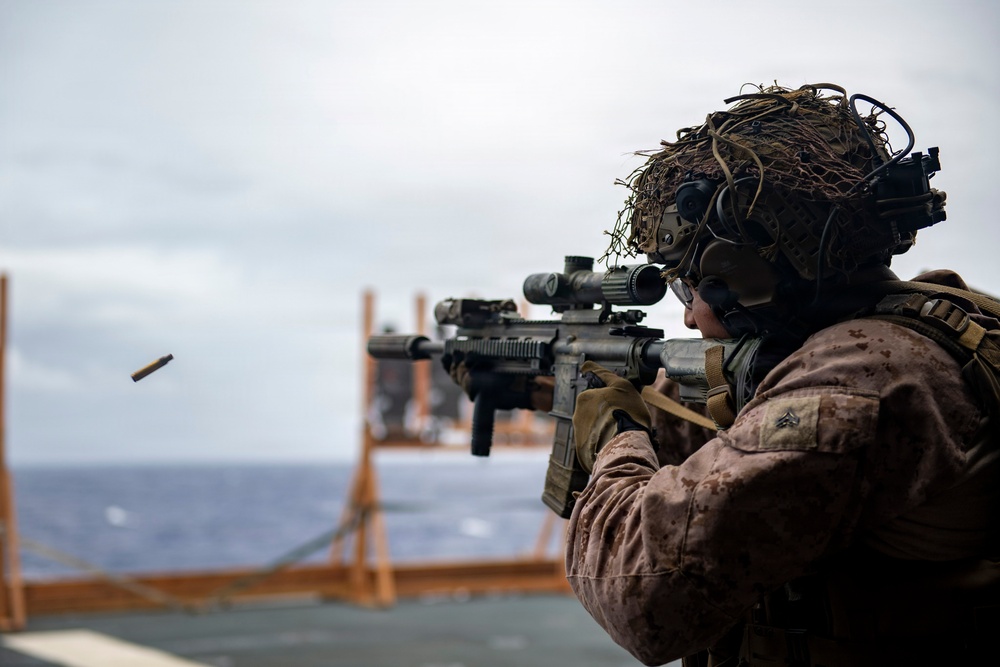 U.S. Marines Conducts Marksmanship Training