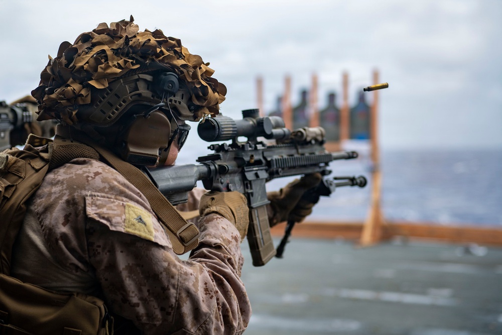 U.S. Marines Conducts Marksmanship Training