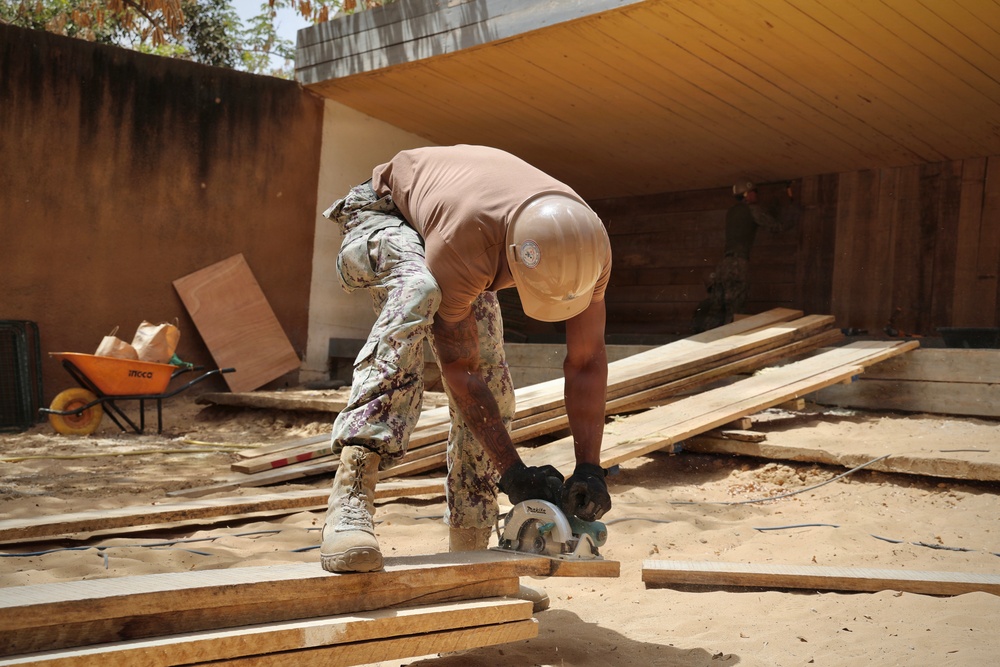 U.S. Navy Seabees Build Training Facility with Senegalese Partners for Obangame Express 2026