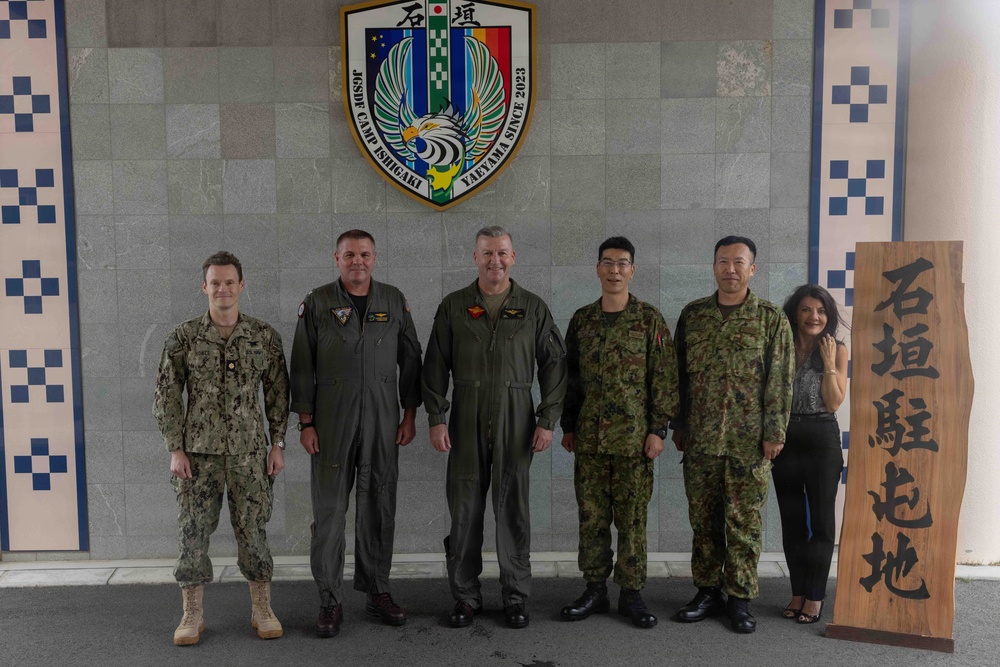 Brig. Gen. Simon Doran tours JGSDF Camp Ishigaki