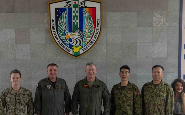 Brig. Gen. Simon Doran tours JGSDF Camp Ishigaki