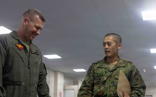 Brig. Gen. Simon Doran tours JGSDF Camp Ishigaki