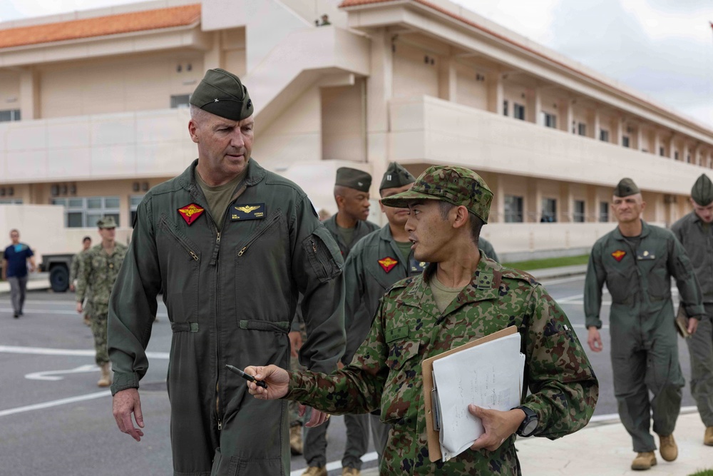 Brig. Gen. Simon Doran tours JGSDF Camp Ishigaki