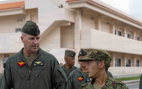 Brig. Gen. Simon Doran tours JGSDF Camp Ishigaki