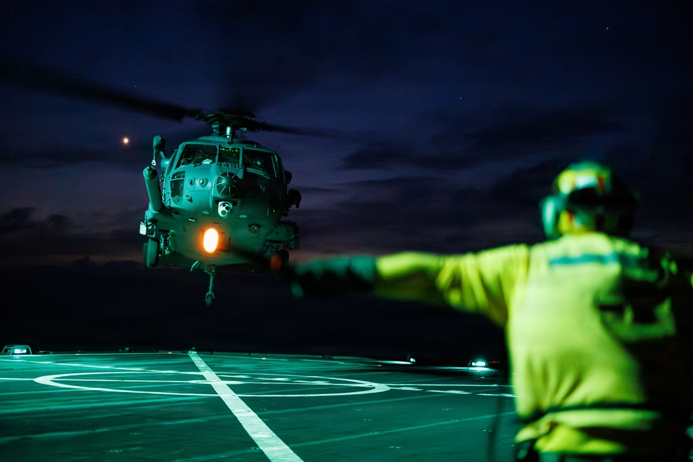 56th Rescue Squadron Conducts Deck Landing Qualifications Aboard USS Mount Whitney