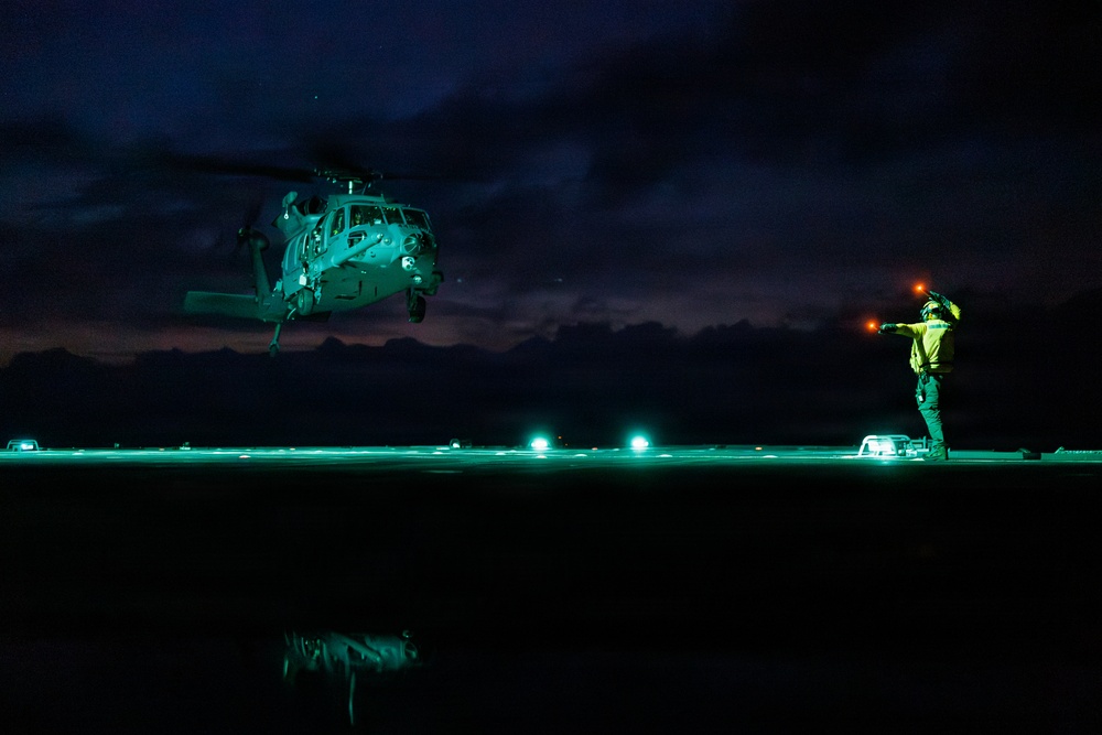 56th Rescue Squadron Conducts Deck Landing Qualifications Aboard USS Mount Whitney