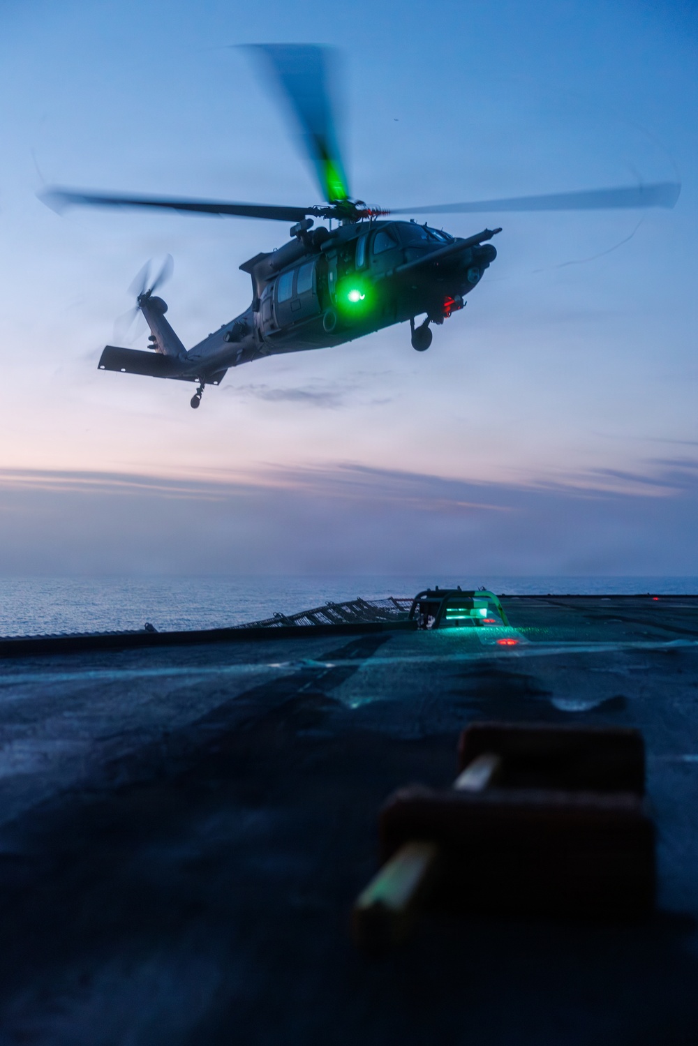 56th Rescue Squadron Conducts Deck Landing Qualifications Aboard USS Mount Whitney