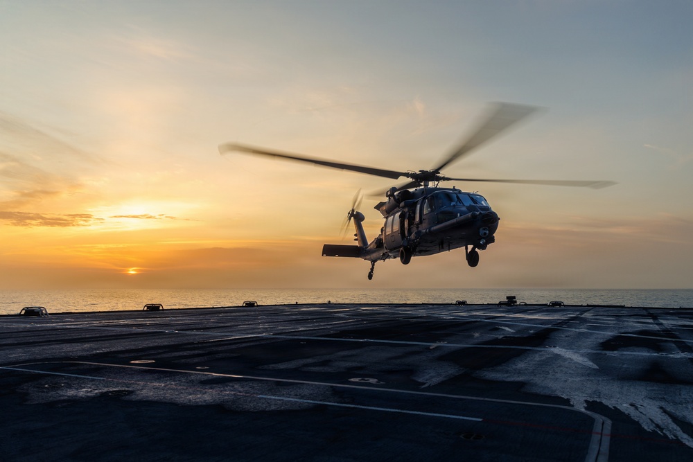 56th Rescue Squadron Conducts Deck Landing Qualifications Aboard USS Mount Whitney