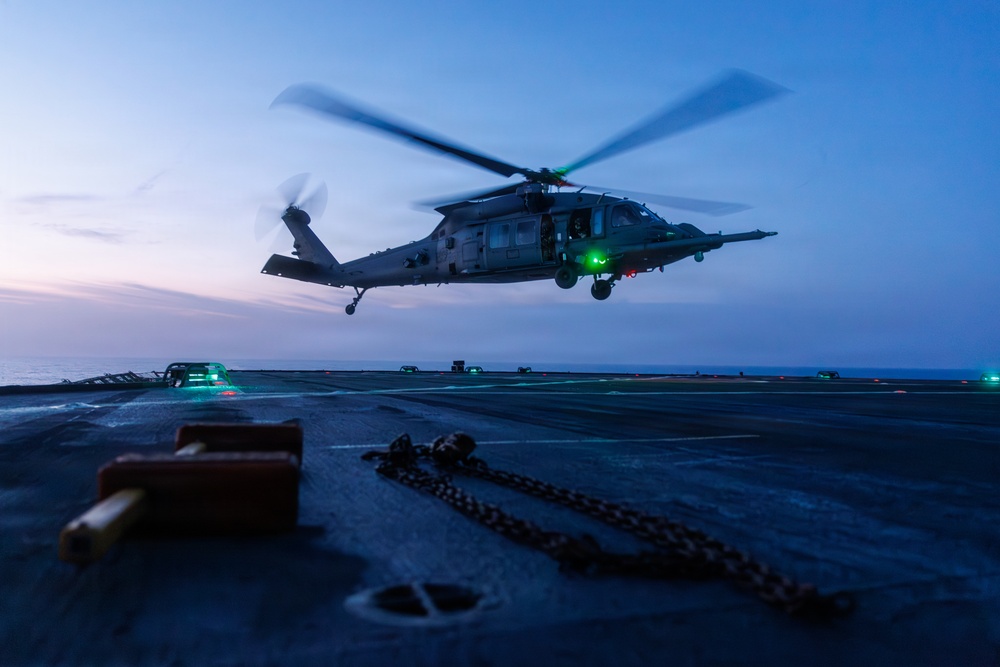 56th Rescue Squadron Conducts Deck Landing Qualifications Aboard USS Mount Whitney