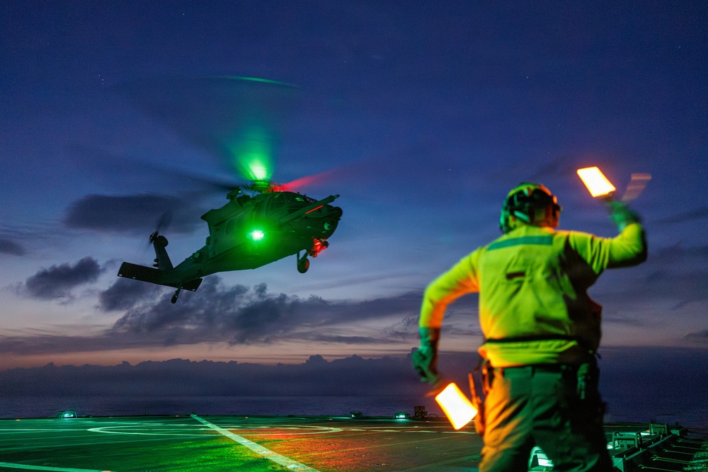 56th Rescue Squadron Conducts Deck Landing Qualifications Aboard USS Mount Whitney