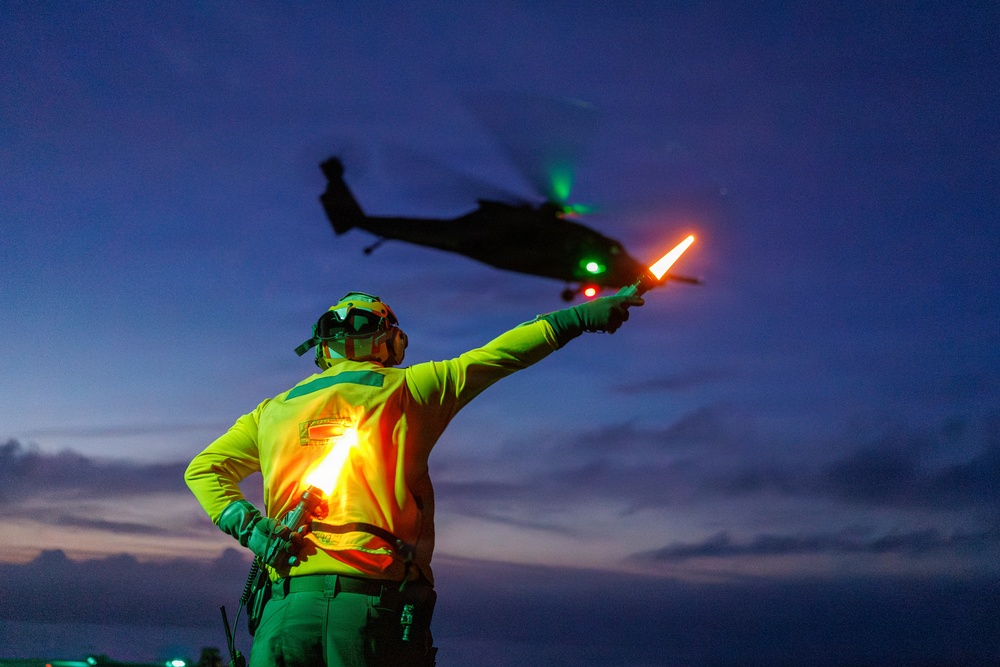 56th Rescue Squadron Conducts Deck Landing Qualifications Aboard USS Mount Whitney