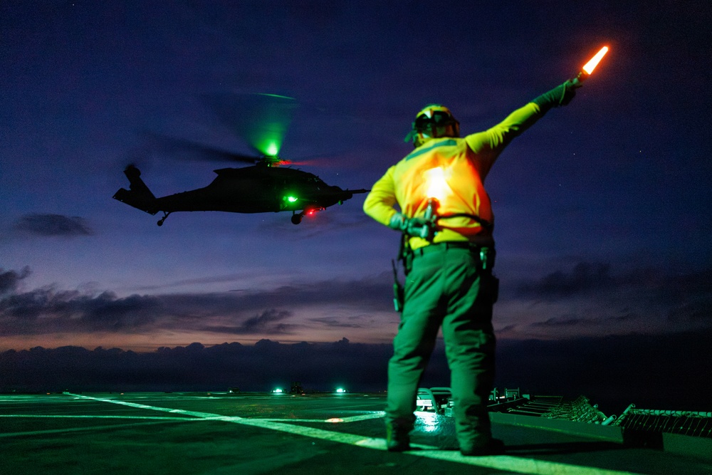 56th Rescue Squadron Conducts Deck Landing Qualifications Aboard USS Mount Whitney