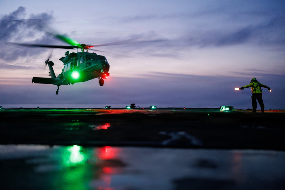 56th Rescue Squadron Conducts Deck Landing Qualifications Aboard USS Mount Whitney
