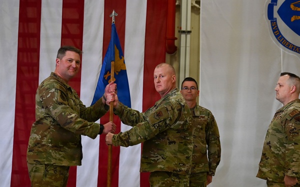 Passing the Torch: 104th Mission Support and Maintenance Groups Hold Dual Change of Command Ceremonies